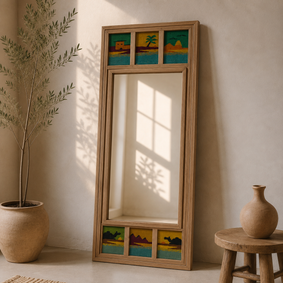 Woven Horizon Floor Mirror 2